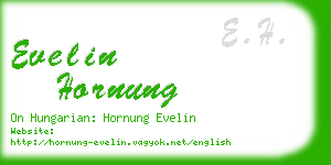 evelin hornung business card
